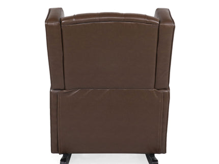 Amedou - Contemporary Tufted Wingback Rocking Chair - Dark Brown