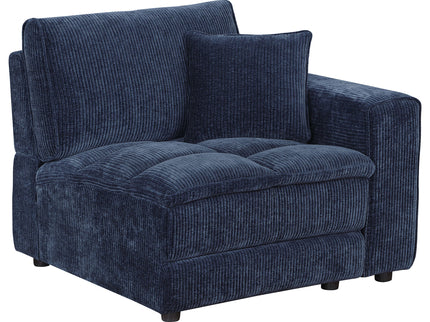 Azure - 6 Piece Upholstered Modular Sectional Sofa - Blue