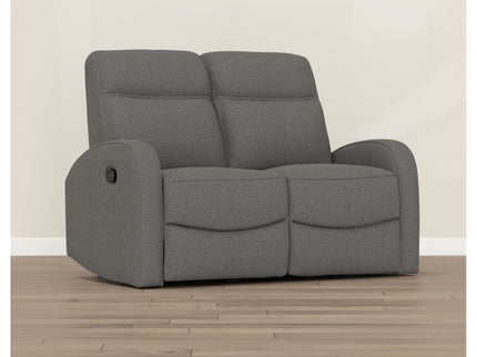 Manual Reclining Loveseat With Dual Seating Support For Living Room