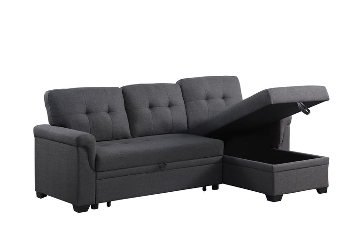 Lucca - Reversible Sleeper Sectional Sofa With Storage Chaise