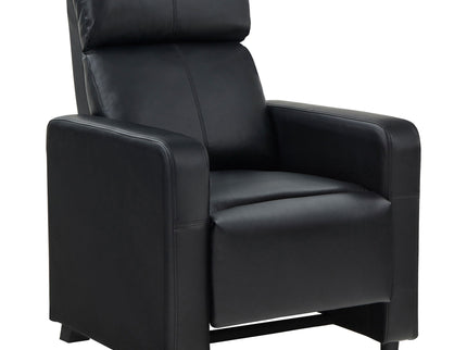 Push Back Recliner - Black