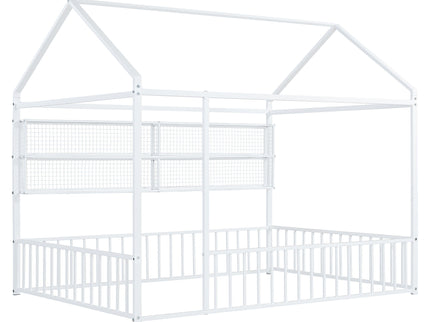House Frame With Fence And Shelves