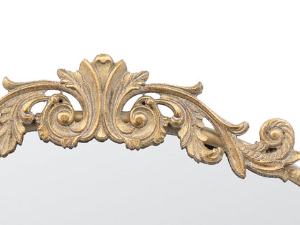 Classic Design Mirror With Baroque Inspired Frame For Bathroom, Entryway Console Lean Against Wall