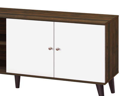 Amidon - TV Stand, With 2 Storage Shelves And 1 Cabinet