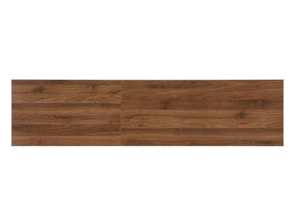TV Stand With LED Lighting, Soft Closing Hinges, Cable Management - Walnut