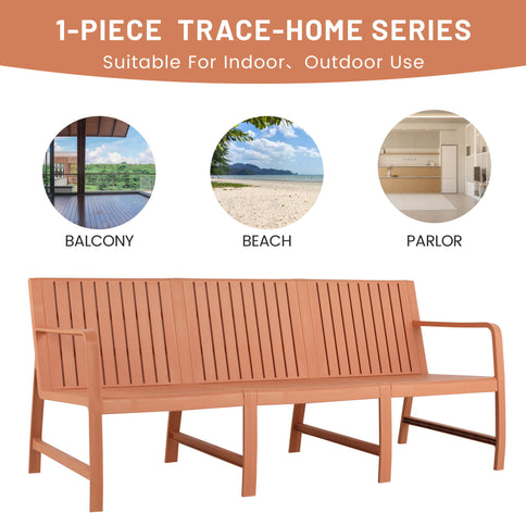 1 Piece Indoor / Outdoor 3 Seater Sofa, UV-Resistant, Waterproof And Durable