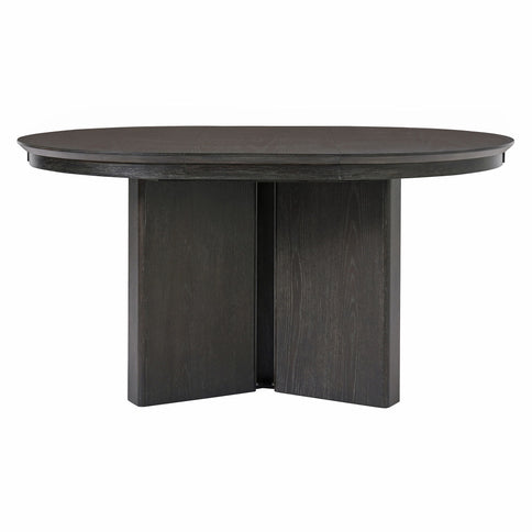 Farmhouse Oval Extendable Dining Table With Pedestal Base