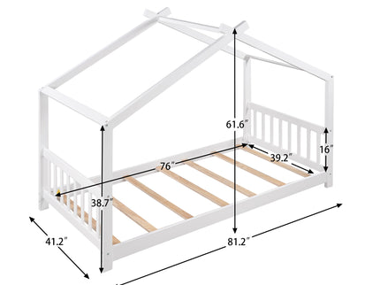 House Platform Bed With Headboard And Footboard, Roof Design