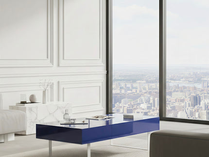 Rectangular Coffee Table With Hidden Storage