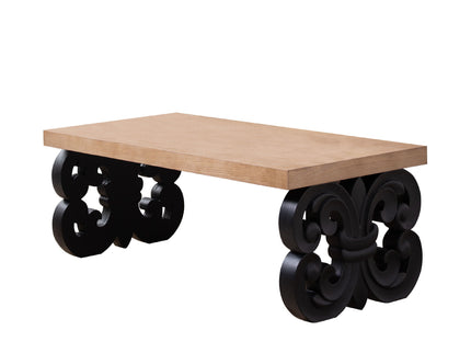 Ornate Scroll Base Coffee Table