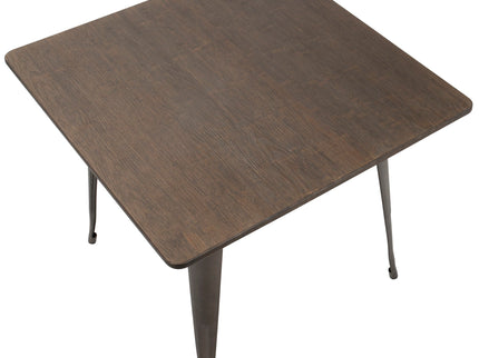 Oregon - Industrial / Farmhouse Dining Table - Espresso