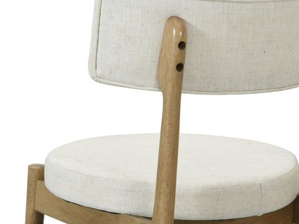 Mid Century Modern Counter Stools, Fabric Upholstered Chairs