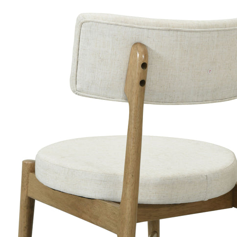Mid Century Modern Counter Stools, Fabric Upholstered Chairs