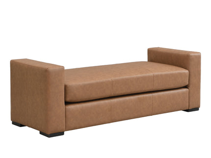 Ottoman With Unique Armrest Design For Living Spaces
