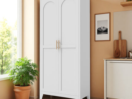 Shapely Doors Cabinet, Metal Storage Cabinet With Doors And Adjustable Shelves