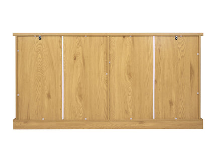 Sideboard Cabinet With 4 Drawers And 4 Arched Glass Doors