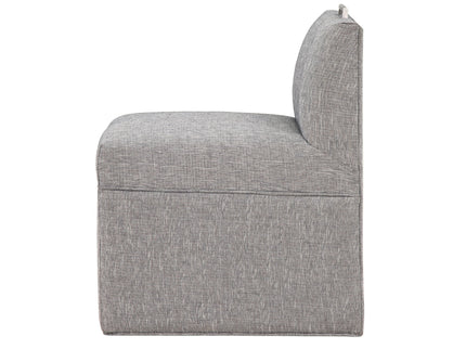 Della - Upholstered Castered Chair - Gray