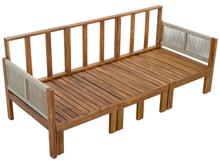 Outdoor 3 Seat Patio Sunbed