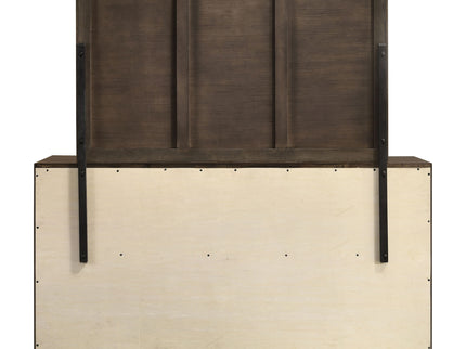 Hemlock - 6 Drawer Dresser With Mirror - Brown