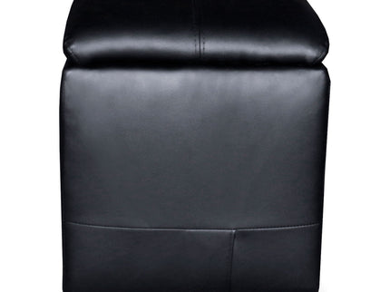 Greenfield - 4 Seater Home Theater With Wedge Console Recliners With Built In Storage And Cup Holders - Black