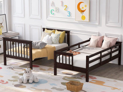 Stairway Bunk Bed With Storage And Guard Rail For Bedroom