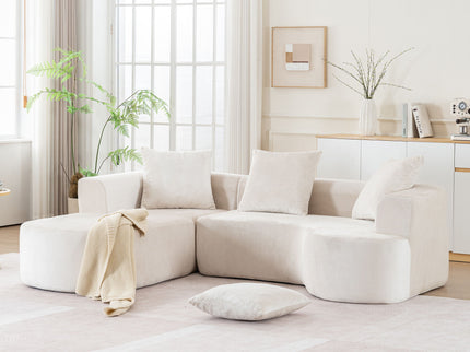 Modular Sectional Sofa With L Shape Chaise With Deep Seat