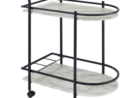 Serving Cart With Wine Rack