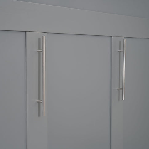 Murphy Wall Bed With LED Lights, Shelves And Drawers