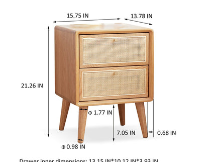 Bedside Cabinet, Modern Simple Nightstands European Beech