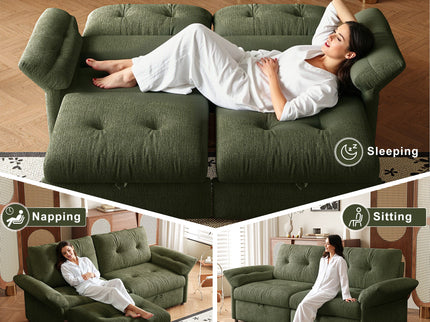 Sofa Bed, 2 In 1 Design For Living Rooms