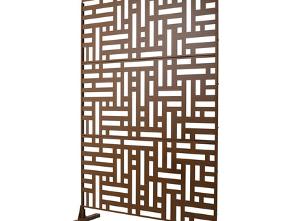 Decorative Freestanding Metal Privacy Screen For Indoor & Outdoor Use