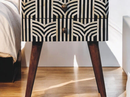 Edessa Bone Inlay Bedside
