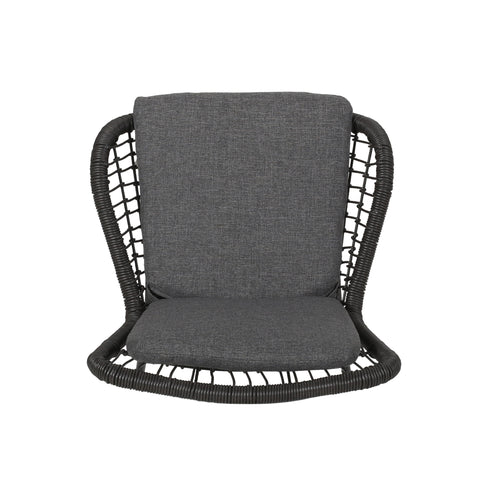 Outdoor Wicker Club Chair With Cushions (Set of 2)