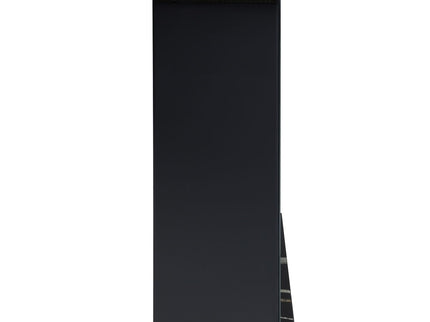 Drisana - Mirrored Fireplace - Black