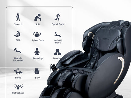 Bosscare - 3D Zero Gravity Massage Chair, Full Body Shiatsu Recliner With App