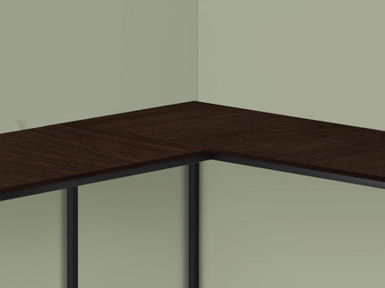 Computer Desk, Home Office, Corner, L Shape, Laptop, Marble Look Contemporary & Modern