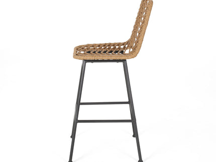 Sawtelle - Outdoor Wicker Barstools (Set of 2)