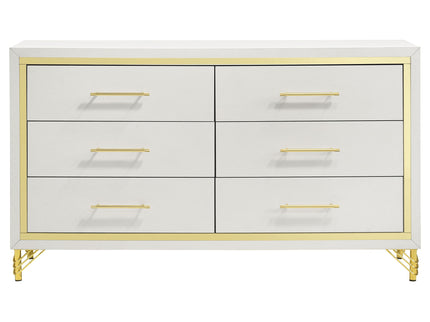 Chesney - 6 Drawer Bedroom Dresser - White