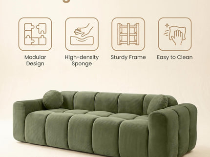 Extra Large Compression Sofa, Cloud Puff Couch For Living Room