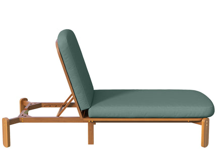 Outdoor Chaise Lounge With Adjustable Backrest