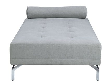 Quenti - Velvet Sofa Bed With Pillow - Gray