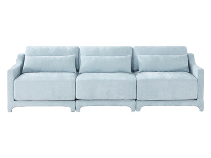 Elegant Sofa With Ergonomic Design And Lumbar Pillows