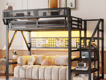 Loft Bed With Stairs And Storage