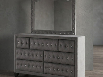Sophia - Tufted Upholstery Mirror
