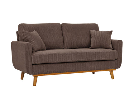 Upholstered Loveseat With Arms And Pillows