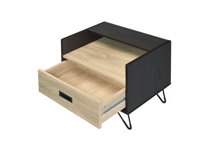 Melkree - Accent Table With Display & Utility Function - Black