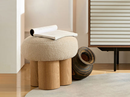 Versatile Mushroom Stool With Cushion