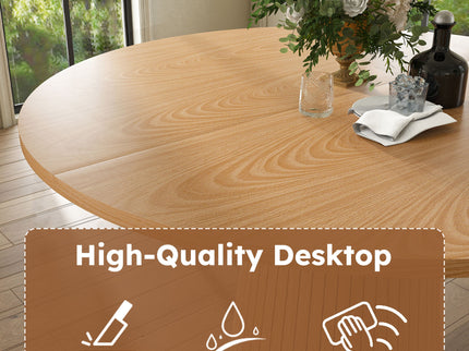 Round Dining Table With Strip Base