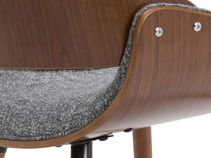 Malden - Bentwood Upholstered Dining Chair With Wood Back