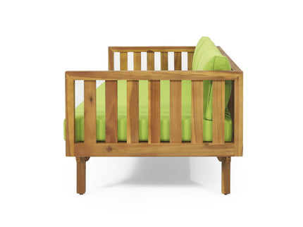 Claremont - 3 Seater Daybed Teak Acacia Wood Water Resistant Cushions